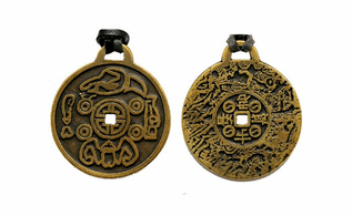 amuleto imperiale su entrambi i lati